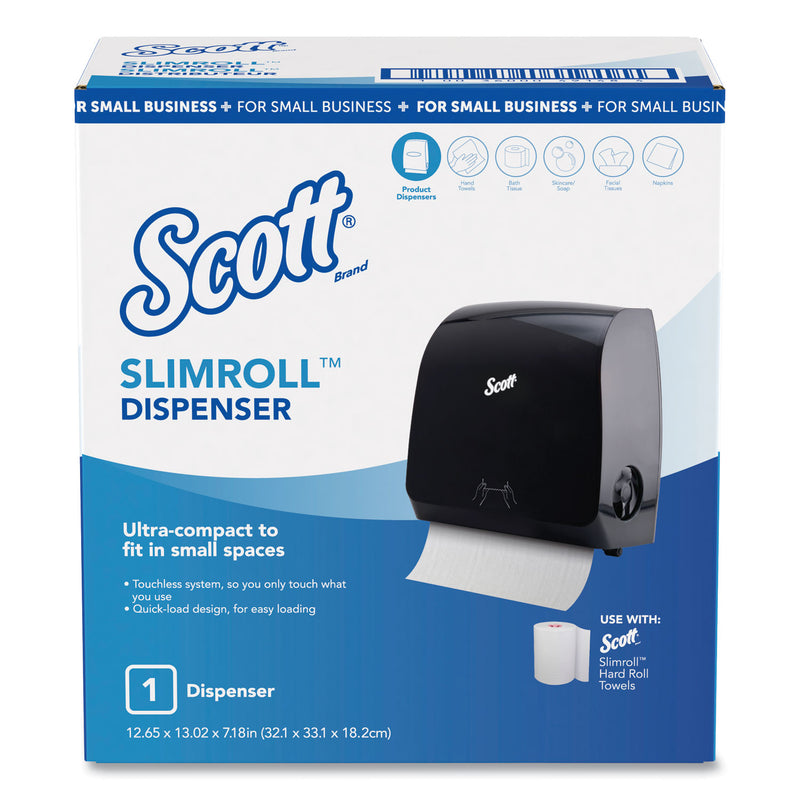Scott Control Slimroll Manual Towel Dispenser, 12.65 x 7.18 x 13.02, Black