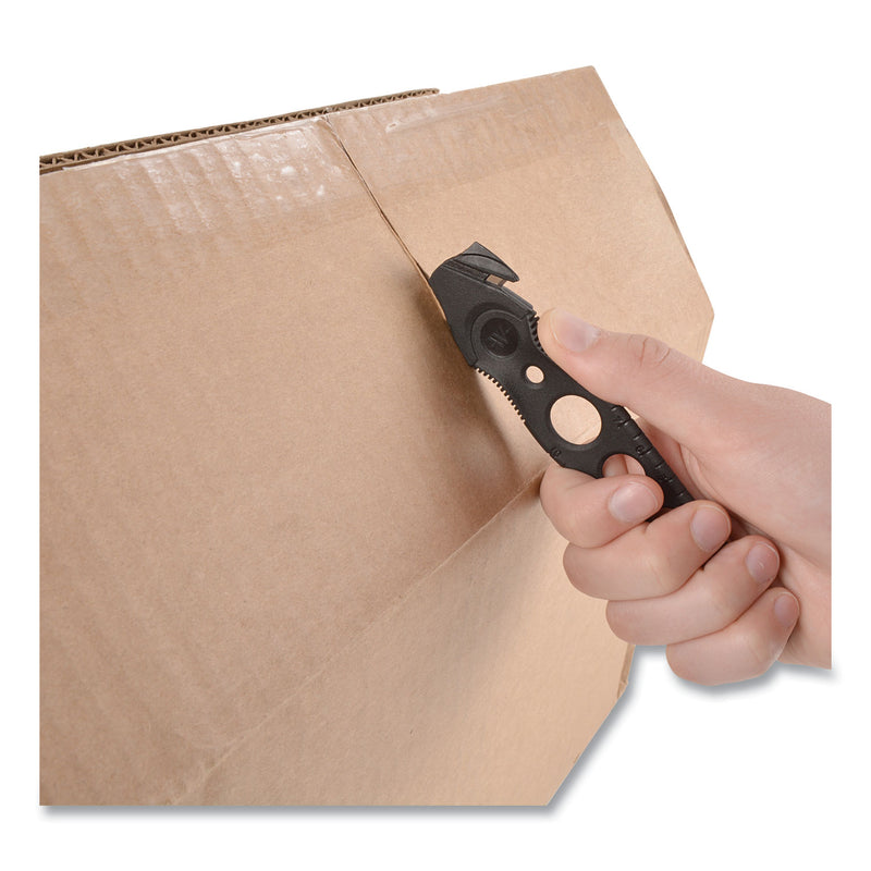 Westcott Safety Cutter, 1.2" Blade, 5.75" Plastic Handle, Assorted, 5/Pack