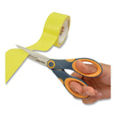 Westcott Non-Stick Titanium Bonded Scissors, 7" Long, 3" Cut Length, Gray/Yellow Straight Handle