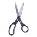 Westcott KleenEarth Basic Plastic Handle Scissors, 8" Long, 3.25" Cut Length, Black Straight Handle