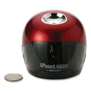 Westcott iPoint Ball Battery Sharpener, Battery-Powered, 3 x 3.25, Red/Black