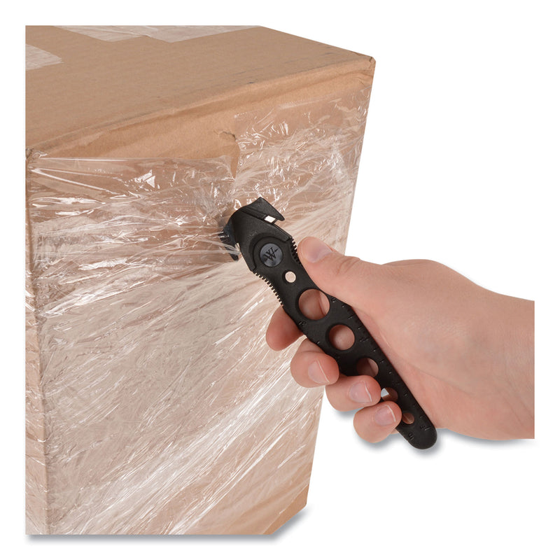 Westcott Safety Cutter, 1.2" Blade, 5.75" Plastic Handle, Assorted, 5/Pack