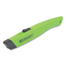 Westcott Safety Ceramic Blade Box Cutter, 0.5" Blade, 5.5" Plastic Handle, Green