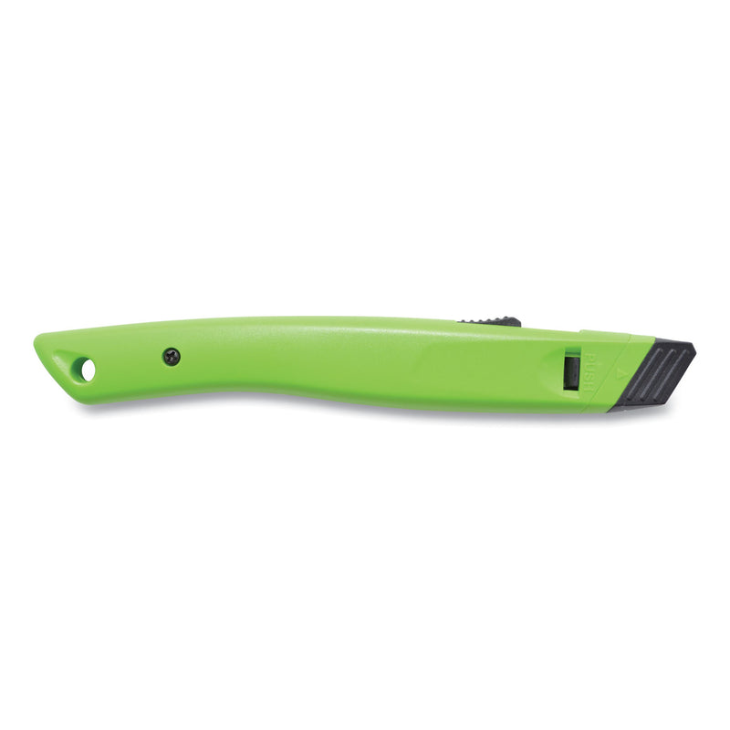 Westcott Safety Ceramic Blade Box Cutter, 0.5" Blade, 5.5" Plastic Handle, Green