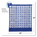 Carson-Dellosa Education Hundreds Pocket Chart, 105 Pockets, 26 x 30, Blue