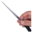 Westcott Serrated Blade Hand Letter Opener, 8", Black