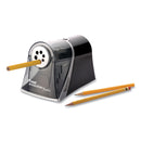 Westcott iPoint Evolution Axis Pencil Sharpener, AC-Powered, 5 x 7.5 x 7.25, Black/Silver