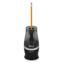 Westcott Halo Colored Pencil Non-Stick Electric Sharpener, AC-Powered, 3.5 x 6.75, Black/Silver