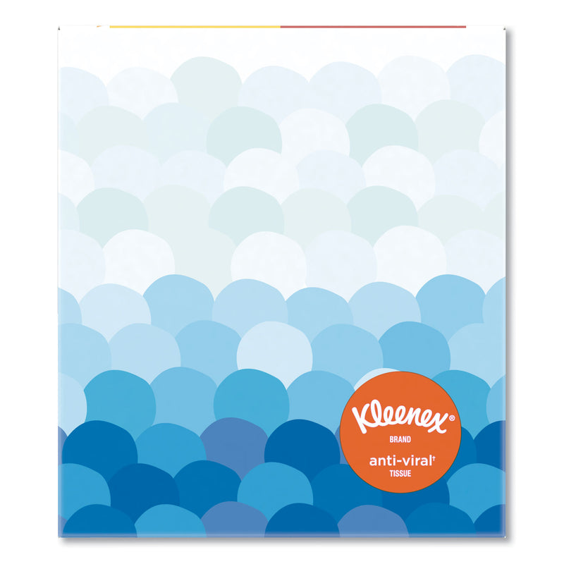 Kleenex Anti-Viral Facial Tissue, 3-Ply, White, 60 Sheets/Box, 27 Boxes/Carton