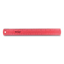 Westcott 12" Jewel Colored Ruler, Standard/Metric, Plastic