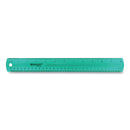 Westcott 12" Jewel Colored Ruler, Standard/Metric, Plastic
