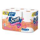 Scott ComfortPlus Toilet Paper, Double Roll, Bath Tissue, Septic Safe, 1-Ply, White, 231 Sheets/Roll, 12 Rolls/Pack, 4 Packs/Carton