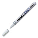 Pentel White Permanent Marker, Fine Bullet Tip, White