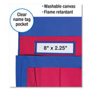 Carson-Dellosa Education Chairback Buddy Pocket Chart, 7 Pockets, 15 x 19, Blue/Red