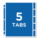 Avery Protect 'n Tab Top-Load Clear Sheet Protectors w/Five Tabs, Letter