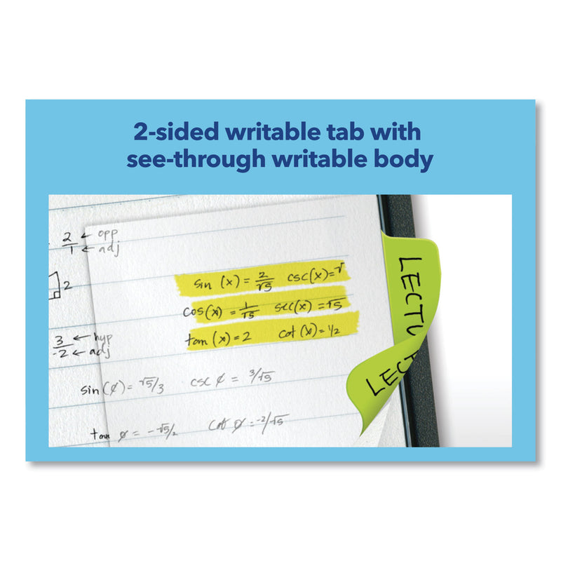 Avery Ultra Tabs Repositionable Tabs, Standard: 2" x 1.5", 1/5-Cut, Assorted Colors (Blue, Green and Red), 48/Pack