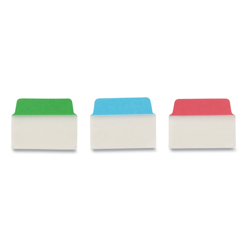 Avery Ultra Tabs Repositionable Tabs, Standard: 2" x 1.5", 1/5-Cut, Assorted Colors (Blue, Green and Red), 24/Pack