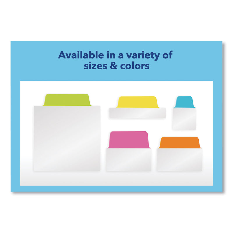 Avery Ultra Tabs Repositionable Tabs, Standard: 2" x 1.5", 1/5-Cut, Assorted Neon Colors, 48/Pack