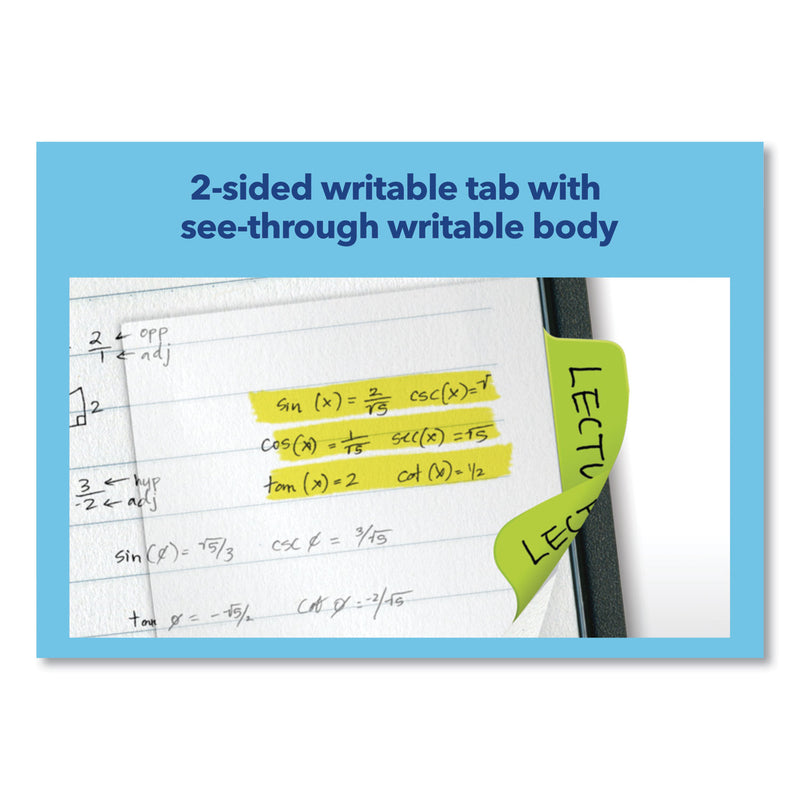 Avery Ultra Tabs Repositionable Tabs, Standard: 2" x 1.5", 1/5-Cut, Assorted Neon Colors, 48/Pack