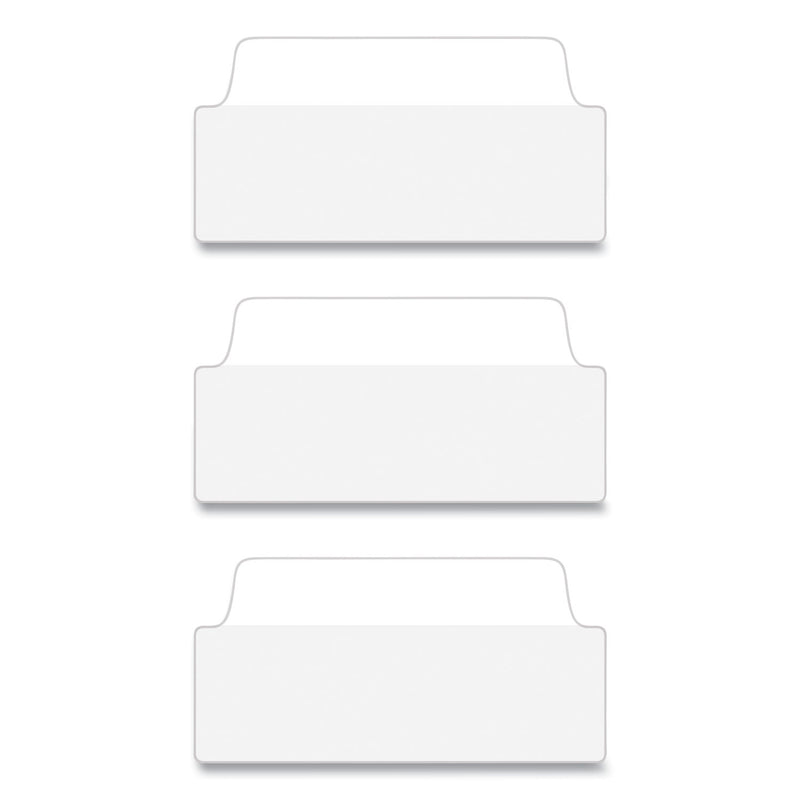 Avery Ultra Tabs Repositionable Tabs, Wide and Slim: 3" x 1.5", 1/3-Cut, White, 24/Pack