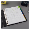 Avery Insertable Style Edge Tab Plastic Dividers, 8-Tab, 11 x 8.5, Translucent, 1 Set