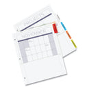 Avery Insertable Dividers w/Single Pockets, 5-Tab, 11.25 x 9.13, White, 1 Set