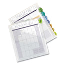 Avery Insertable Style Edge Tab Plastic 1-Pocket Dividers, 8-Tab, 11.25 x 9.25, Translucent, 1 Set