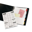 Avery Insertable Dividers w/Single Pockets, 5-Tab, 11.25 x 9.13, White, 1 Set