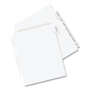 Avery Insertable Big Tab Dividers, 8-Tab, 11.13 x 9.25, White, Clear Tabs, 1 Set
