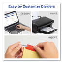 Avery Insertable Big Tab Dividers, 8-Tab, Double-Sided Gold Edge Reinforcing, 11 x 8.5, Buff, Assorted Tabs, 1 Set