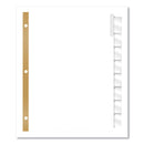 Avery Insertable Big Tab Dividers, 8-Tab, Double-Sided Gold Edge Reinforcing, 11 x 8.5, White, Clear Tabs, 1 Set