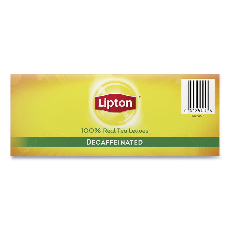 Lipton Tea Bags, Decaffeinated, 72/Box