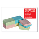 Universal Self-Stick Note Pads, 1.5" x 2", Assorted Pastel Colors, 100 Sheets/Pad, 12 Pads/Pack