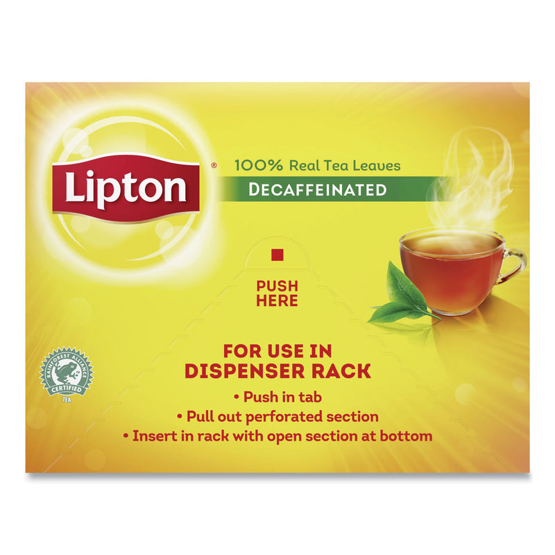 Lipton Tea Bags, Decaffeinated, 72/Box
