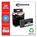 Innovera Remanufactured Cyan High-Yield Ink, Replacement for 951XL (CN046AN), 1,500 Page-Yield