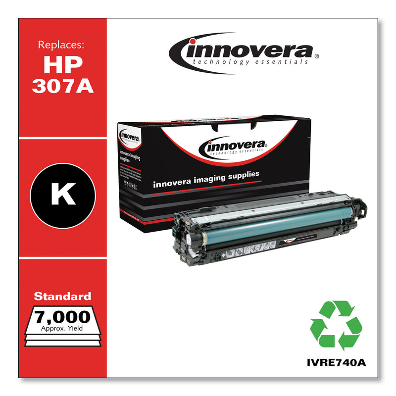 Innovera Remanufactured Black Toner, Replacement for 307A (CE740A), 7,000 Page-Yield