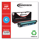 Innovera Remanufactured Cyan Toner, Replacement for 651A (CE341A), 13,500 Page-Yield