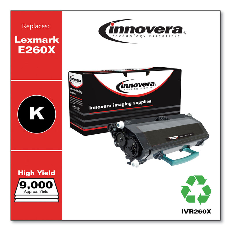 Innovera Remanufactured Black High-Yield Toner, Replacement for E260A11A, 9,000 Page-Yield