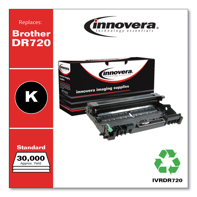 Innovera Remanufactured Black Drum Unit, Replacement for DR720, 30,000 Page-Yield