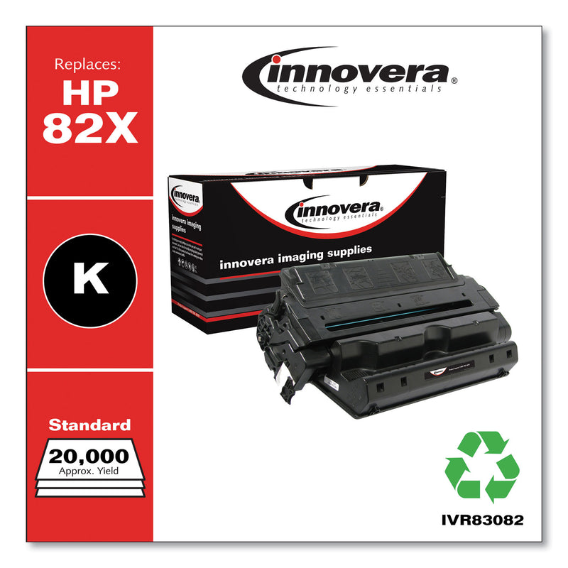 Innovera Remanufactured Black High-Yield Toner, Replacement for 82X (C4182X), 20,000 Page-Yield