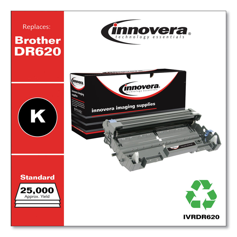 Innovera Remanufactured Black Drum Unit, Replacement for DR620, 25,000 Page-Yield