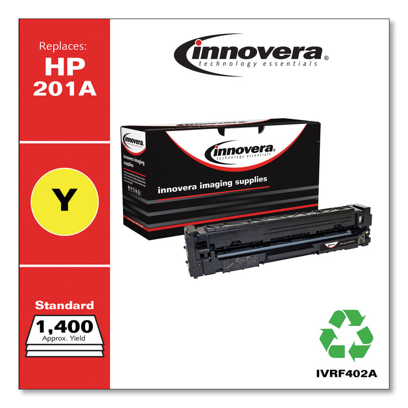 Innovera Remanufactured Yellow Toner, Replacement for 201A (CF402A), 1,400 Page-Yield