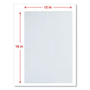 Universal Laminating Pouches, 3 mil, 18" x 12", Matte Clear, 25/Pack
