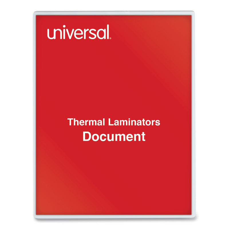 Universal Laminating Pouches, 3 mil, 9" x 11.5", Matte Clear, 25/Pack