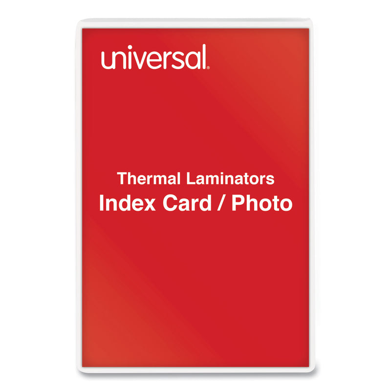Universal Laminating Pouches, 5 mil, 6.5" x 4.38", Crystal Clear, 100/Box