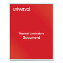 Universal Laminating Pouches, 3 mil, 9" x 11.5", Matte Clear, 100/Box