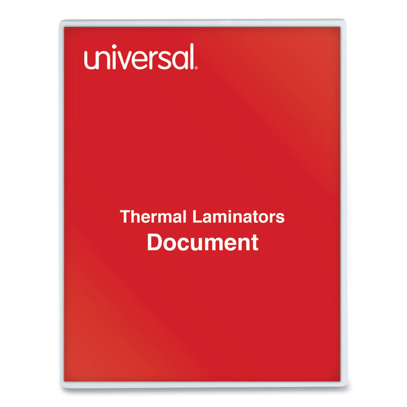 Universal Laminating Pouches, 3 mil, 9" x 11.5", Matte Clear, 100/Box