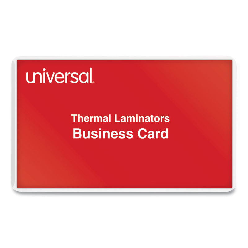 Universal Laminating Pouches, 5 mil, 3.75" x 2.25", Matte Clear, 100/Box