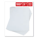 Universal Laminating Pouches, 3 mil, 9" x 11.5", Matte Clear, 100/Box
