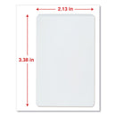 Universal Laminating Pouches, 5 mil, 2.13" x 3.38", Matte Clear, 25/Pack